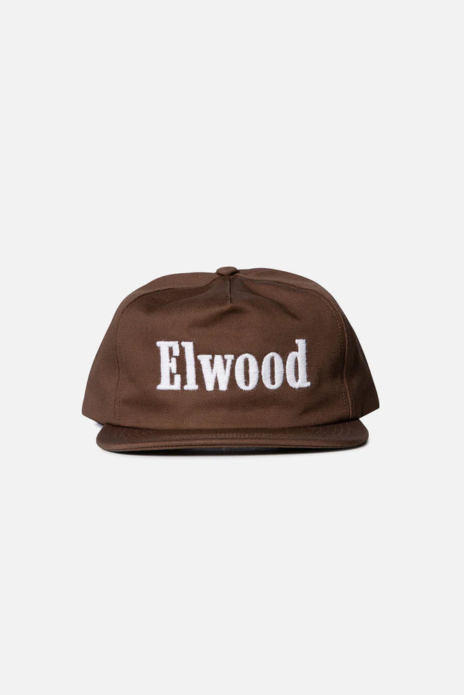 Elwood Trademark Snapback Hat - 'Chocolate / Natural'