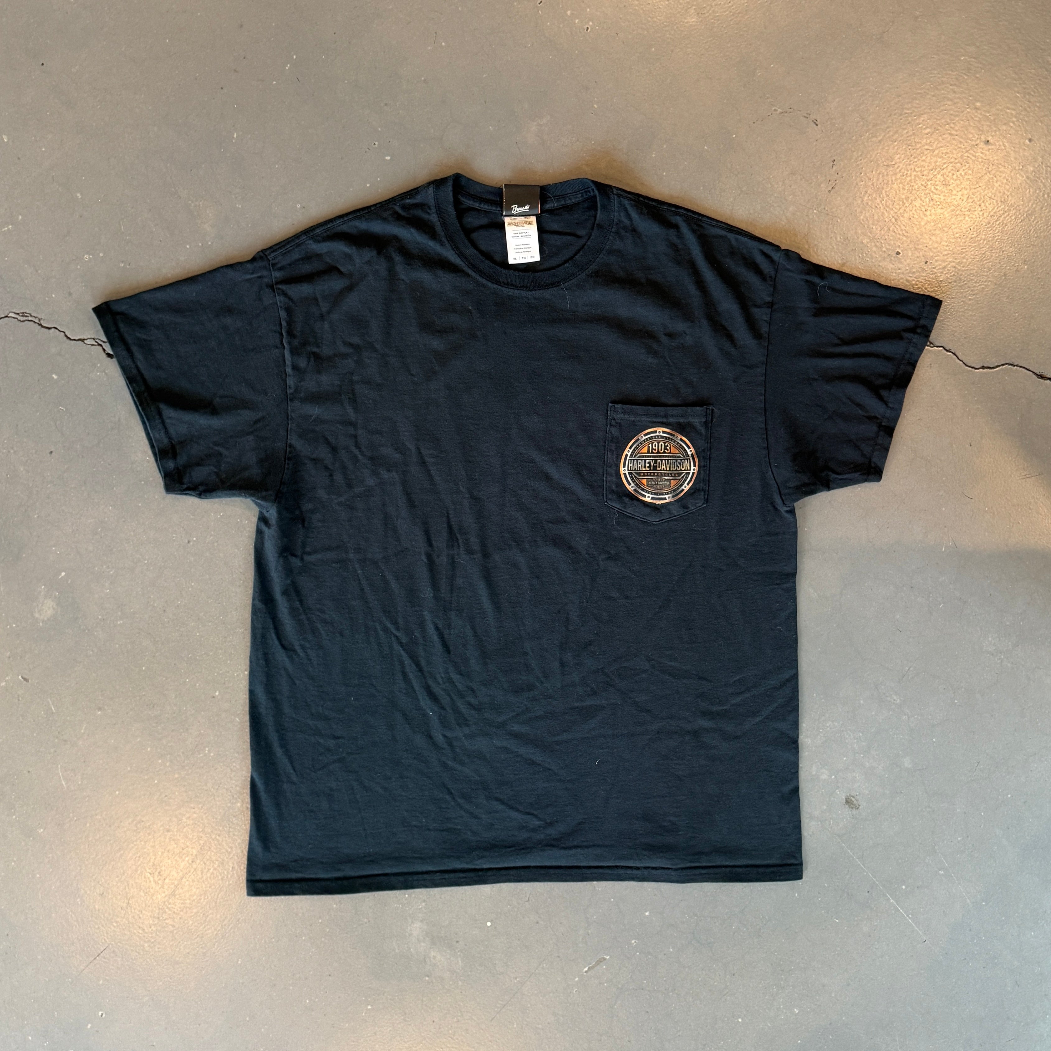 Harley-Davidson tシャツ Harley-Davidson® Men's B&S Logo Short Sleeve Pocket Tee