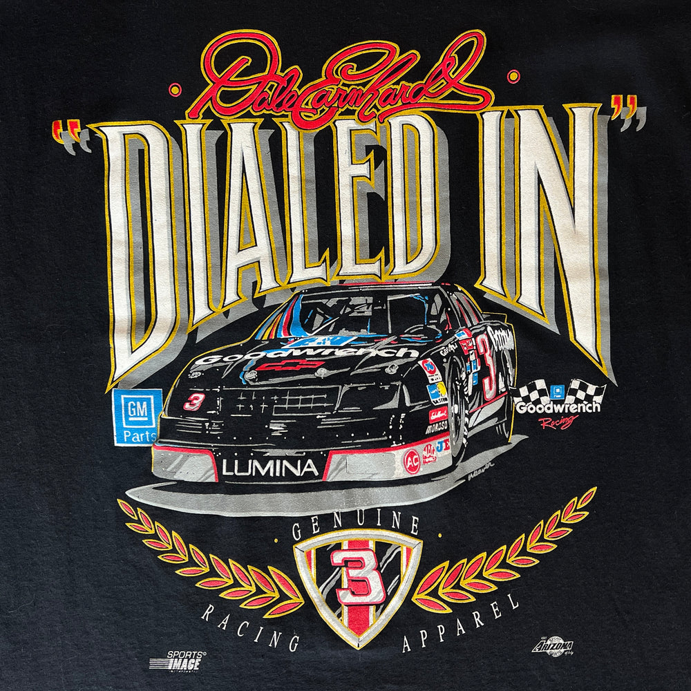 
                  
                    Load image into Gallery viewer, Vintage &amp;#39;93 Sports Image Dale Earnhardt &amp;quot;Dialed In&amp;quot; T-Shirt
                  
                
