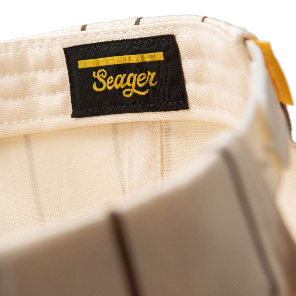 
                  
                    Load image into Gallery viewer, SEAGER &amp;#39;Brand Logo&amp;#39; Pinstripe Snapback - &amp;#39;Brown&amp;#39;
                  
                