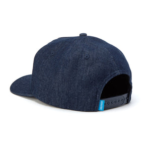 
                  
                    Load image into Gallery viewer, SEAGER &amp;#39;Farrier&amp;#39; Denim Snapback - &amp;#39;Dark Blue&amp;#39;
                  
                