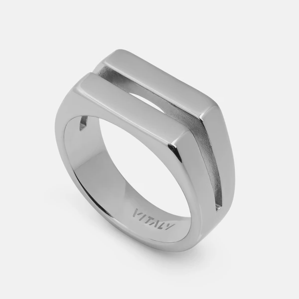 Vitaly - 'Divide' Silver Ring