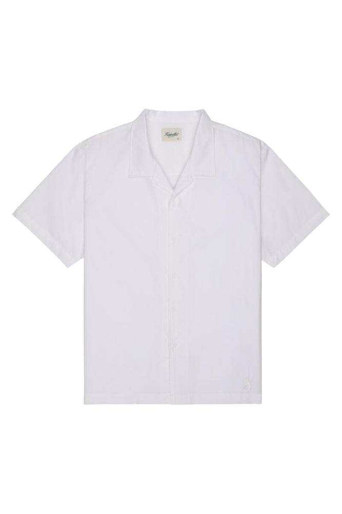 Kuwalla Poplin SS Button-Up Shirt 'White'