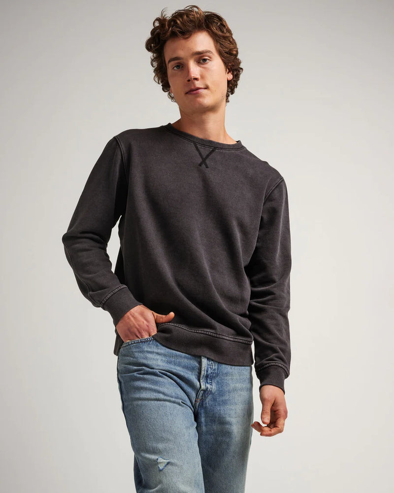 Richer Poorer -  Men's Vintage Recycled Fleece Sweatshirt - 'Mineral Black'
