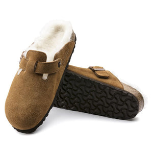 
                  
                    Load image into Gallery viewer, Birkenstock Boston Shearling Suede Leather - &amp;#39;Mink&amp;#39;
                  
                