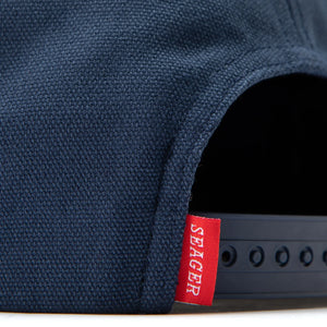 
                  
                    Load image into Gallery viewer, SEAGER &amp;#39;Damn Right&amp;#39; Hemp Snapback - &amp;#39;Navy&amp;#39;
                  
                