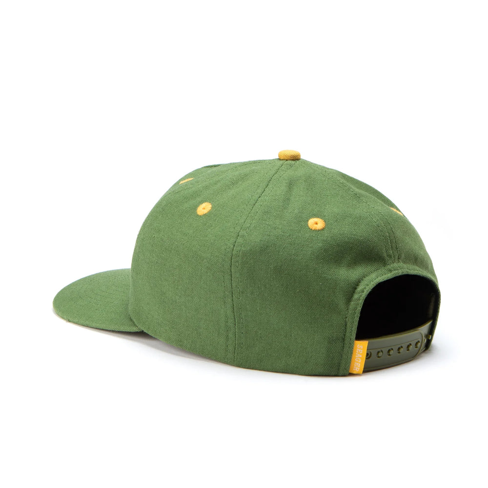 
                  
                    Load image into Gallery viewer, SEAGER &amp;#39;Era&amp;#39; Hemp Snapback - &amp;#39;Green&amp;#39;
                  
                