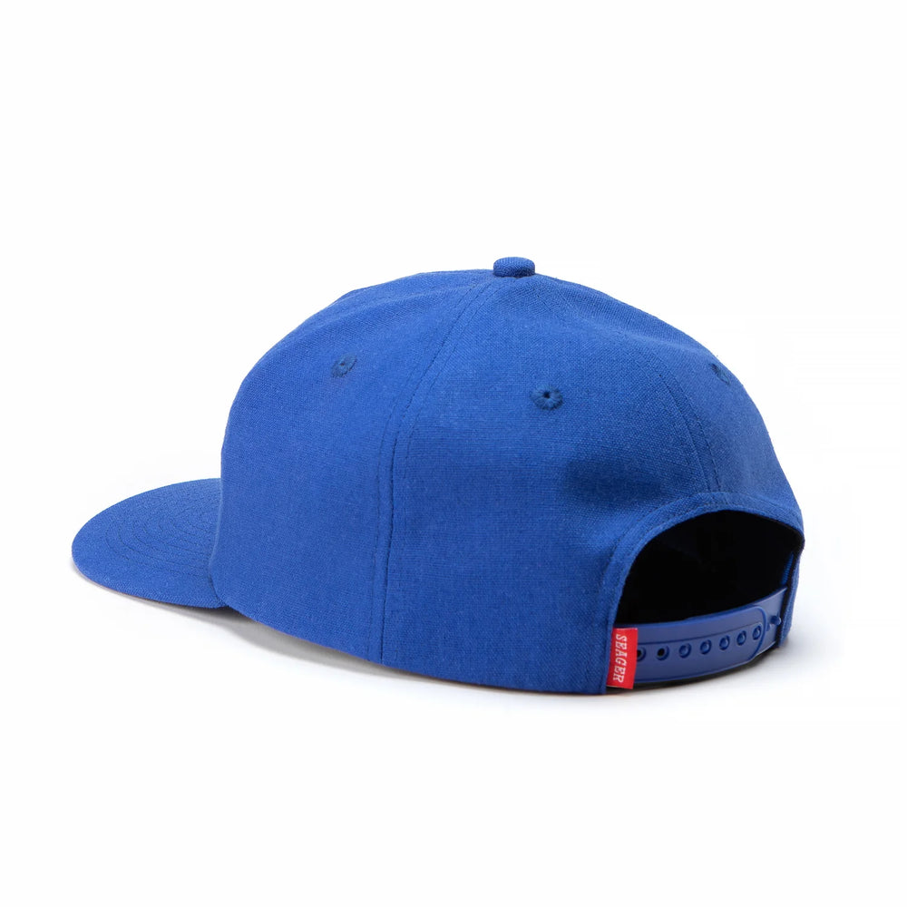 
                  
                    Load image into Gallery viewer, SEAGER &amp;#39;Western Classic&amp;#39; Hemp Snapback - &amp;#39;Blue&amp;#39;
                  
                