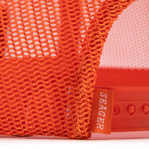 
                  
                    Load image into Gallery viewer, SEAGER &amp;#39;Uncle Bill&amp;#39; All Mesh Snapback - &amp;#39;Orange&amp;#39;
                  
                