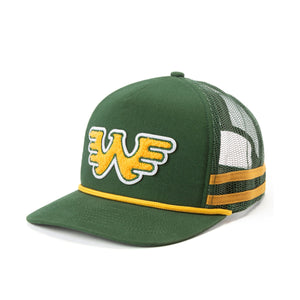 
                  
                    Load image into Gallery viewer, SEAGER x Waylon Jennings &amp;#39;Flying W&amp;#39; Snapback - &amp;#39;Green&amp;#39;
                  
                