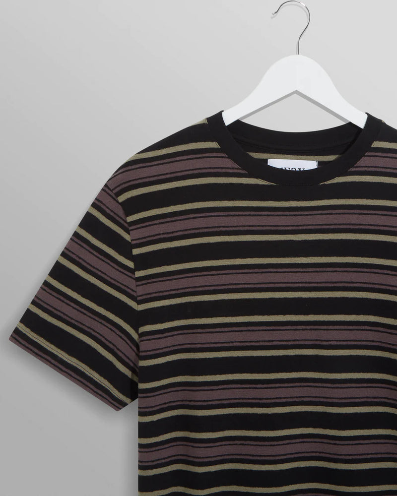 
                  
                    Load image into Gallery viewer, Wax London Dean T-Shirt - &amp;#39;Charcoal Brush Stripe&amp;#39;
                  
                