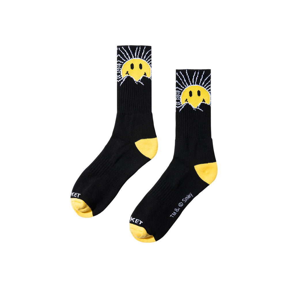 Market 'Smiley' Sunrise Socks - 'Acorn'