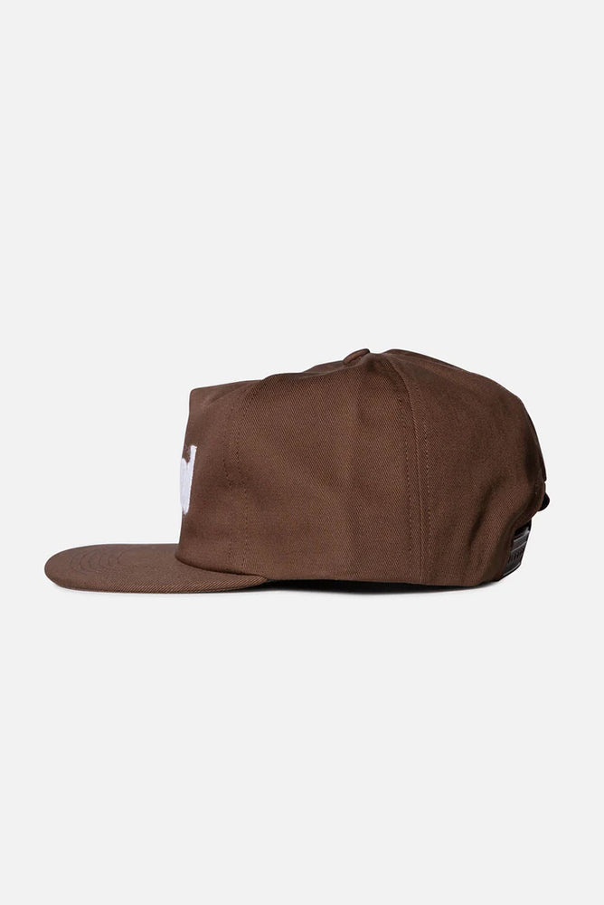 
                  
                    Load image into Gallery viewer, Elwood Trademark Snapback Hat - &amp;#39;Chocolate / Natural&amp;#39;
                  
                