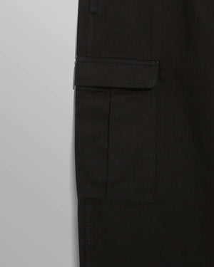 
                  
                    Load image into Gallery viewer, Wax London Santo Cargo Trouser - &amp;#39;Black Herringbone&amp;#39;
                  
                