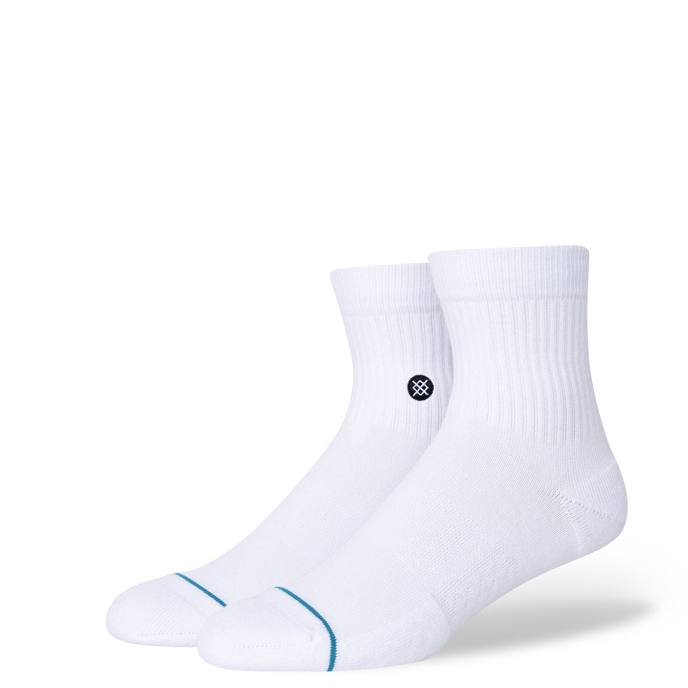 Stance 'Icon' Quarter Socks - 'White'