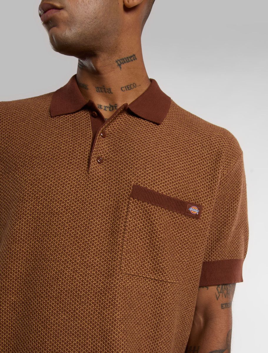 Dickies Rocky Knit Polo - 'Brown' – FORTS