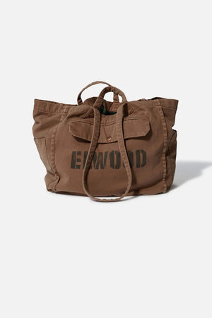 
                  
                    Load image into Gallery viewer, Elwood Canvas Tote Bag &amp;#39;Flanker&amp;#39; Tote Bag - &amp;#39;Dull Brown&amp;#39;
                  
                