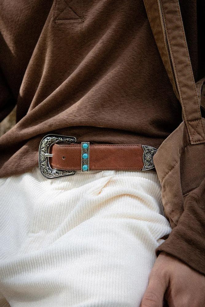 
                  
                    Load image into Gallery viewer, Elwood Western Belt - &amp;#39;Leather&amp;#39;
                  
                