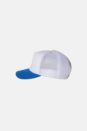 
                  
                    Load image into Gallery viewer, Elwood &amp;#39;Script&amp;#39; Trucker Hat - &amp;#39;Blue&amp;#39;
                  
                