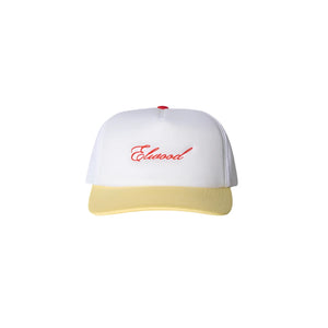 
                  
                    Load image into Gallery viewer, Elwood &amp;#39;Script&amp;#39; Trucker Hat - &amp;#39;Yellow&amp;#39;
                  
                