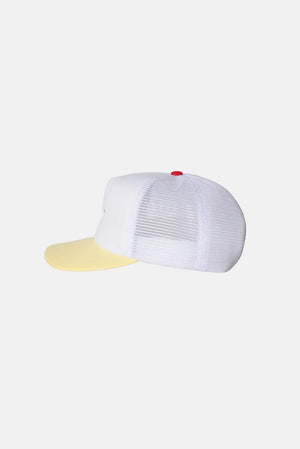 
                  
                    Load image into Gallery viewer, Elwood &amp;#39;Script&amp;#39; Trucker Hat - &amp;#39;Yellow&amp;#39;
                  
                