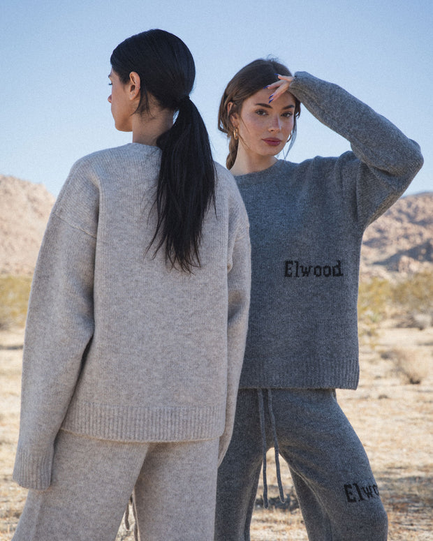 
                  
                    Load image into Gallery viewer, Elwood Knit Sweater - &amp;#39;CHARCOAL&amp;#39;
                  
                
