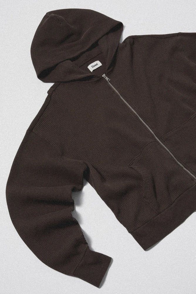 
                  
                    Load image into Gallery viewer, Elwood Core Thermal Zip Hoodie - &amp;#39;Vintage Chocolate&amp;#39;
                  
                