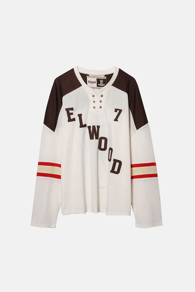 Elwood Hockey Jersey - 'IVORY/BROWN'
