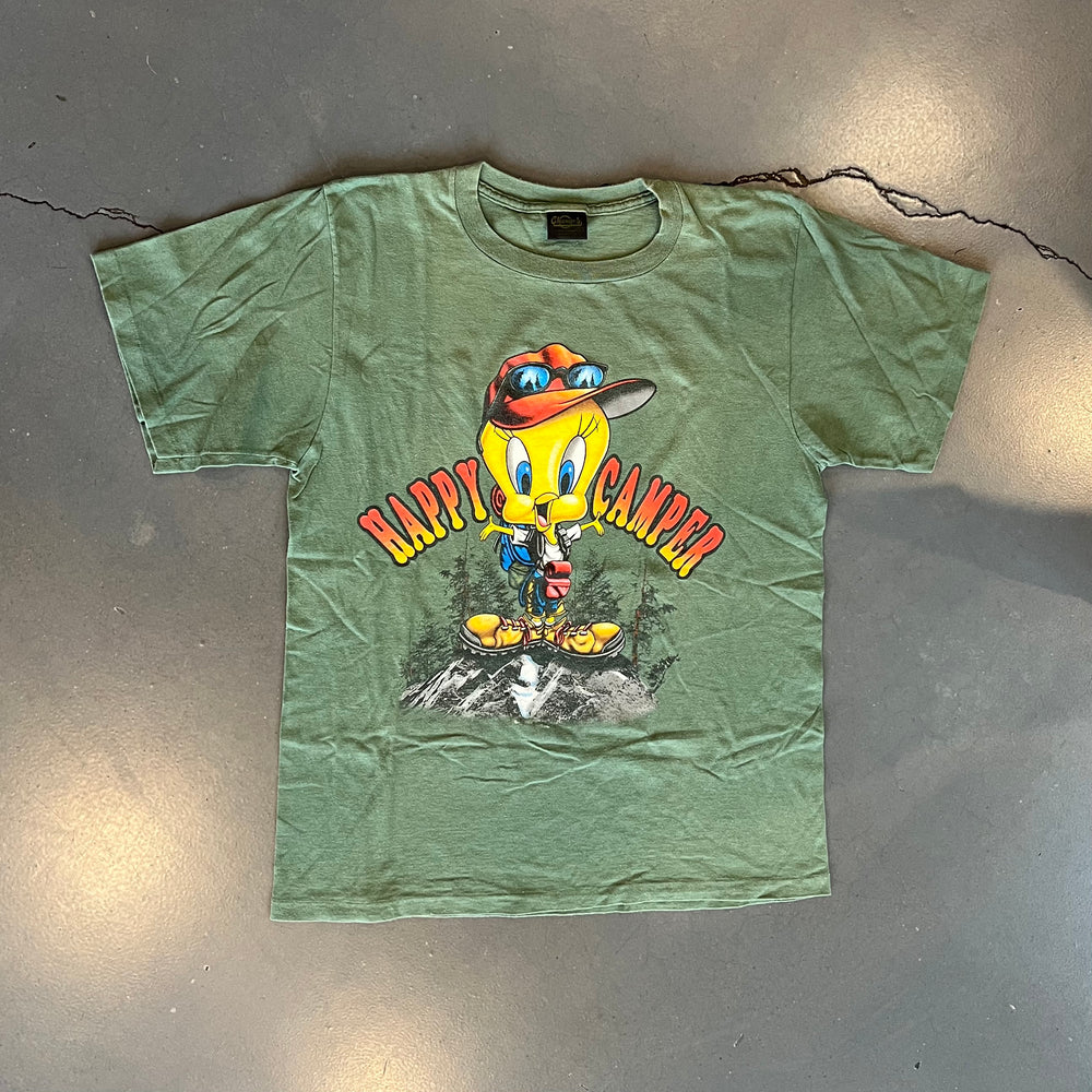 
                  
                    Load image into Gallery viewer, Vintage Tweety Bird Happy Camper T-Shirt
                  
                
