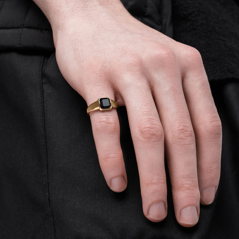 
                  
                    Load image into Gallery viewer, Vitaly &amp;quot;Haze&amp;quot; Ring - &amp;#39;Gold / Black&amp;#39;
                  
                