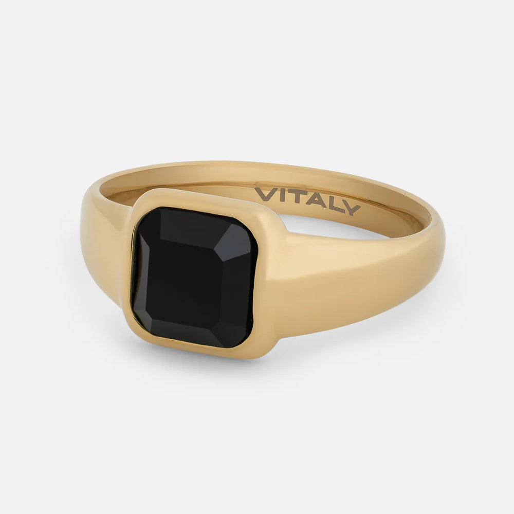 
                  
                    Load image into Gallery viewer, Vitaly &amp;quot;Haze&amp;quot; Ring - &amp;#39;Gold / Black&amp;#39;
                  
                