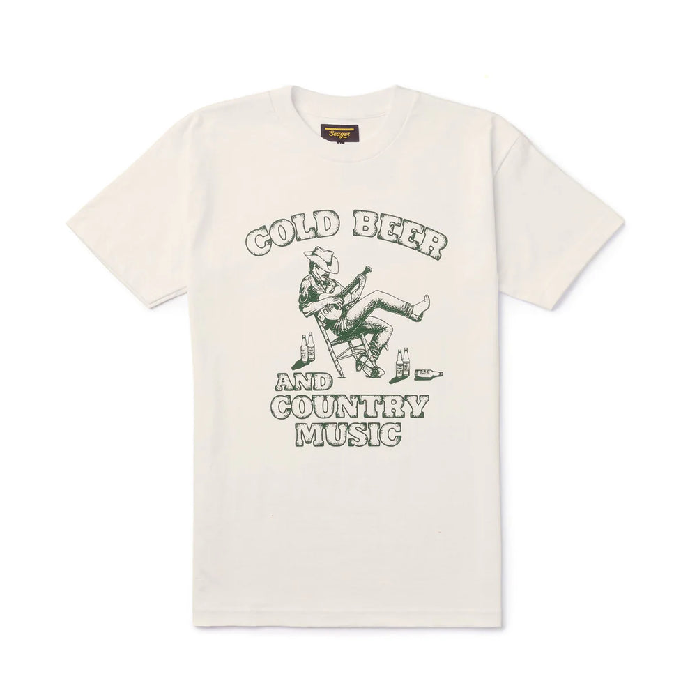 Seager Country Music Tee - 'Vintage White'
