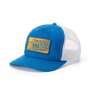 
                  
                    Load image into Gallery viewer, Seager Western Wear Snapback - &amp;#39;Blue/White&amp;#39;
                  
                
