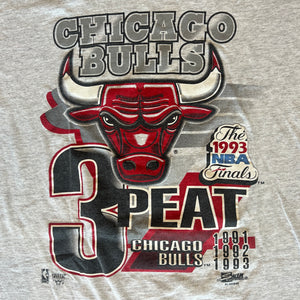 
                  
                    Load image into Gallery viewer, Vintage &amp;#39;93 Chicago Bulls &amp;quot;3-Peat&amp;quot; T-Shirt
                  
                