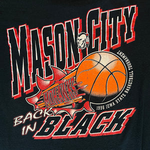 
                  
                    Load image into Gallery viewer, Vintage &amp;#39;96 Mason City &amp;#39;Back in Black&amp;#39; T-Shirt
                  
                