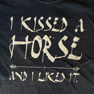 
                  
                    Load image into Gallery viewer, Vintage I Kissed A Horse &amp;quot;Liked It&amp;quot; T-Shirt
                  
                
