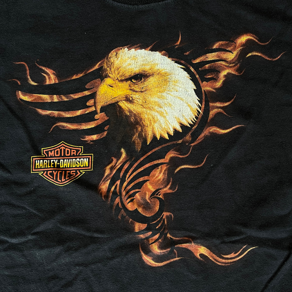 
                  
                    Load image into Gallery viewer, Vintage Harley Davidson &amp;quot;Eagle Flames&amp;quot; T-Shirt
                  
                