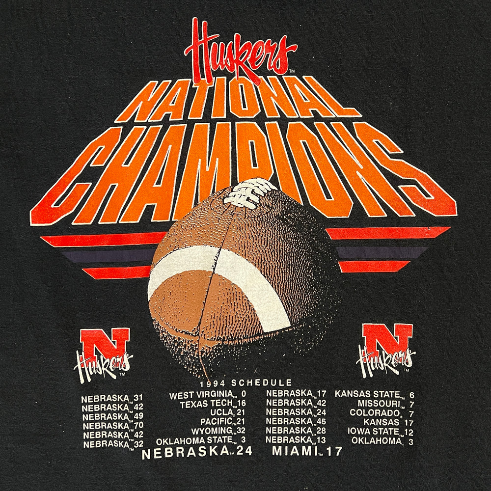 
                  
                    Load image into Gallery viewer, Vintage &amp;#39;94 Nebraska Huskers &amp;quot;National Champions&amp;quot; T-Shirt
                  
                
