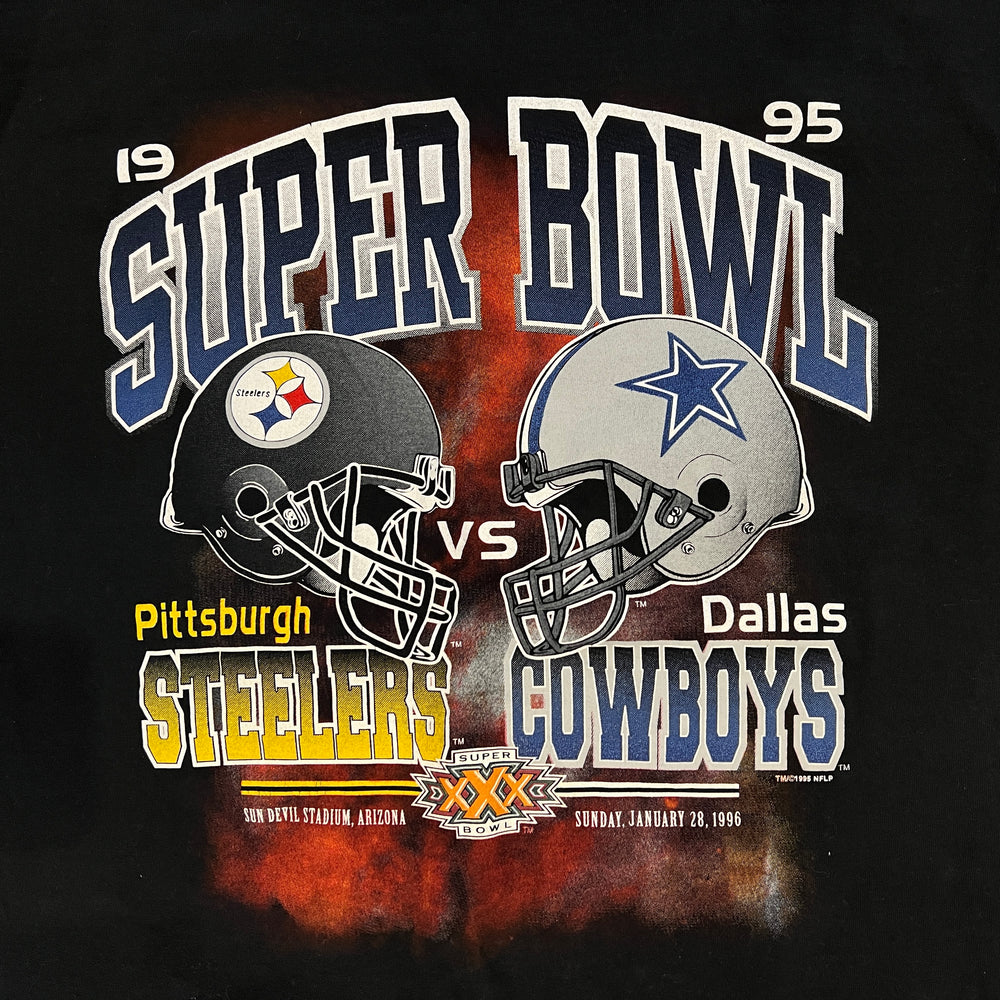 
                  
                    Load image into Gallery viewer, Vintage &amp;#39;95 Super Bowl XXX &amp;quot;Steelers vs Cowboys&amp;quot; T-Shirt
                  
                
