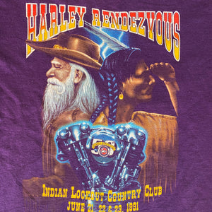 
                  
                    Load image into Gallery viewer, Vintage Harley Davidson Rendezvous T-Shirt
                  
                