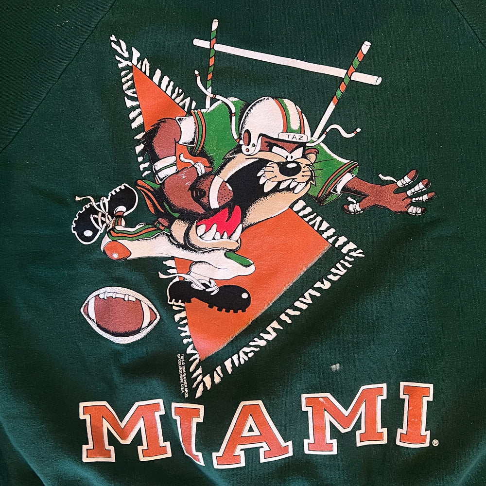 
                  
                    Load image into Gallery viewer, VIntage &amp;#39;96 Miami Football &amp;quot;Taz&amp;quot; Crew
                  
                
