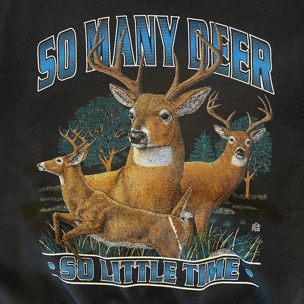 
                  
                    Load image into Gallery viewer, Vintage So Many Deer &amp;quot;So Little Time&amp;quot; Crew
                  
                
