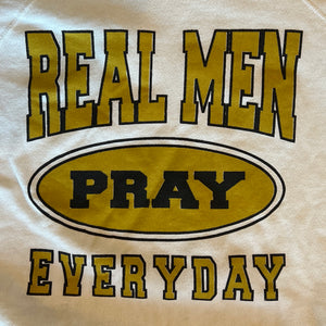 
                  
                    Load image into Gallery viewer, Vintage SUN &amp;quot;Real Men Pray Everyday&amp;quot; Crew
                  
                
