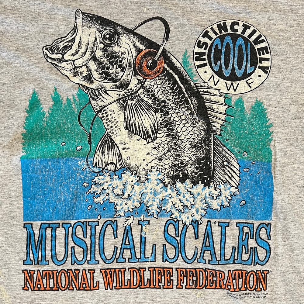 
                  
                    Load image into Gallery viewer, Vintage National Wildlife Federation &amp;#39;Musical Scales&amp;#39; T-Shirt
                  
                