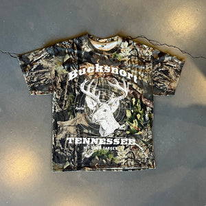 
                  
                    Load image into Gallery viewer, FORTS Vintage &amp;#39;Bucksnort&amp;#39; Camo T-Shirt #1
                  
                