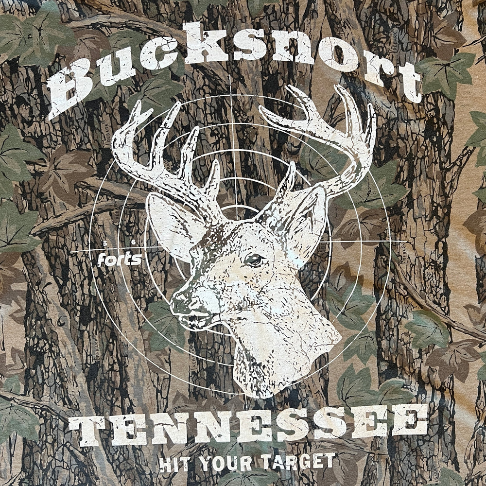 
                  
                    Load image into Gallery viewer, FORTS Vintage &amp;#39;Bucksnort&amp;#39; Camo T-Shirt #26
                  
                