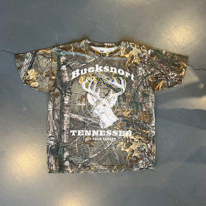 
                  
                    Load image into Gallery viewer, FORTS Vintage &amp;#39;Bucksnort&amp;#39; Camo T-Shirt #22
                  
                