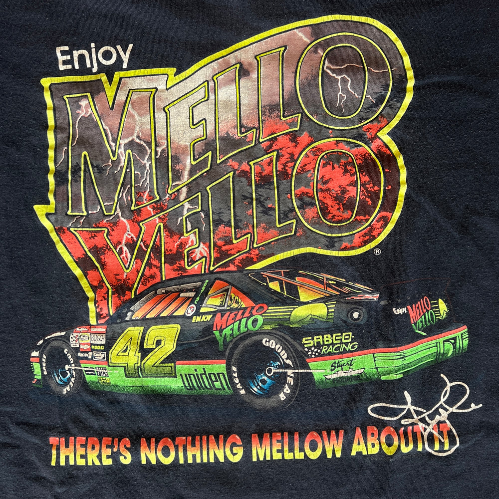 
                  
                    Load image into Gallery viewer, Vintage Mellow Yellow &amp;#39;Racing&amp;#39; T-Shirt
                  
                