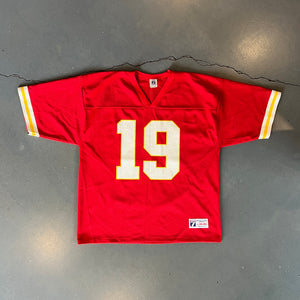 
                  
                    Load image into Gallery viewer, Vintage Logo 7 Football Jersey - Red
                  
                