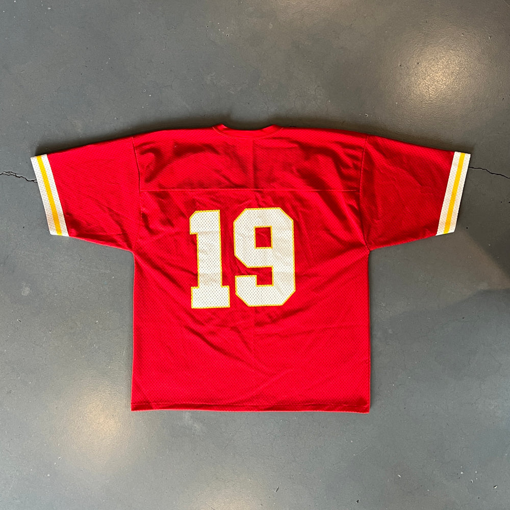 
                  
                    Load image into Gallery viewer, Vintage Logo 7 Football Jersey - Red
                  
                